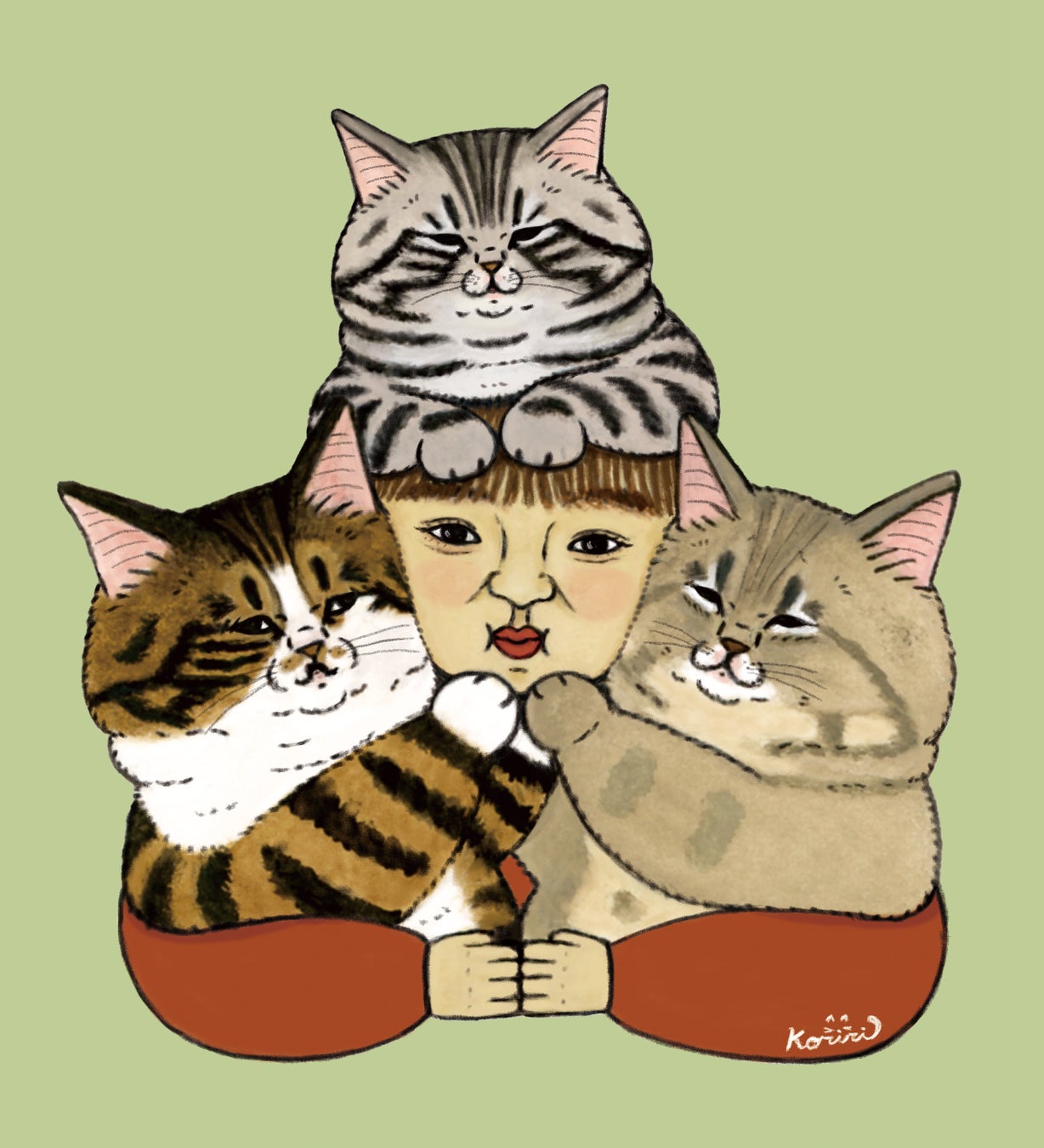 猫の絵 いい匂いシリーズ 大人気絵本作家KORIRI作・絵本「ねこおうじとうみのいきもの」が
