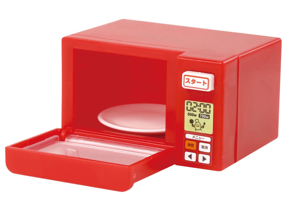 新感覚!電子レンジ風カプセルトイ登場!音と光のギミック満載! 新感覚!電子レンジ風カプセルトイ登場!音と光のギミック満載!