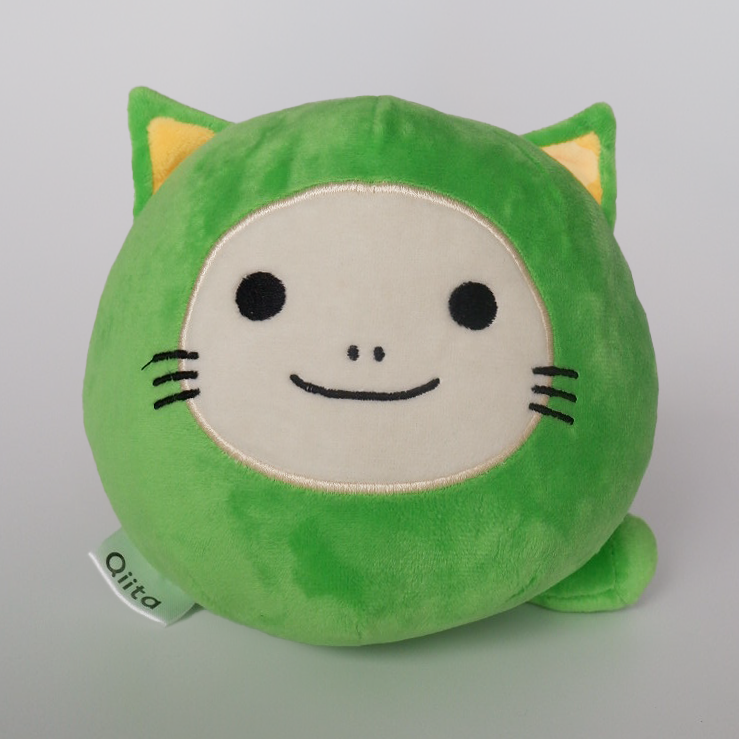 抽選で10名様に、Qiitanぬいぐるみ&ピンバッジのセットをプレゼント