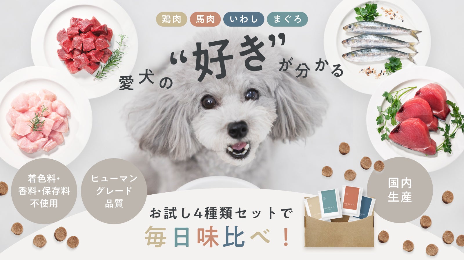 愛犬の“好き”が分かる！ドッグフードブランド「OBREMO（オブレモ