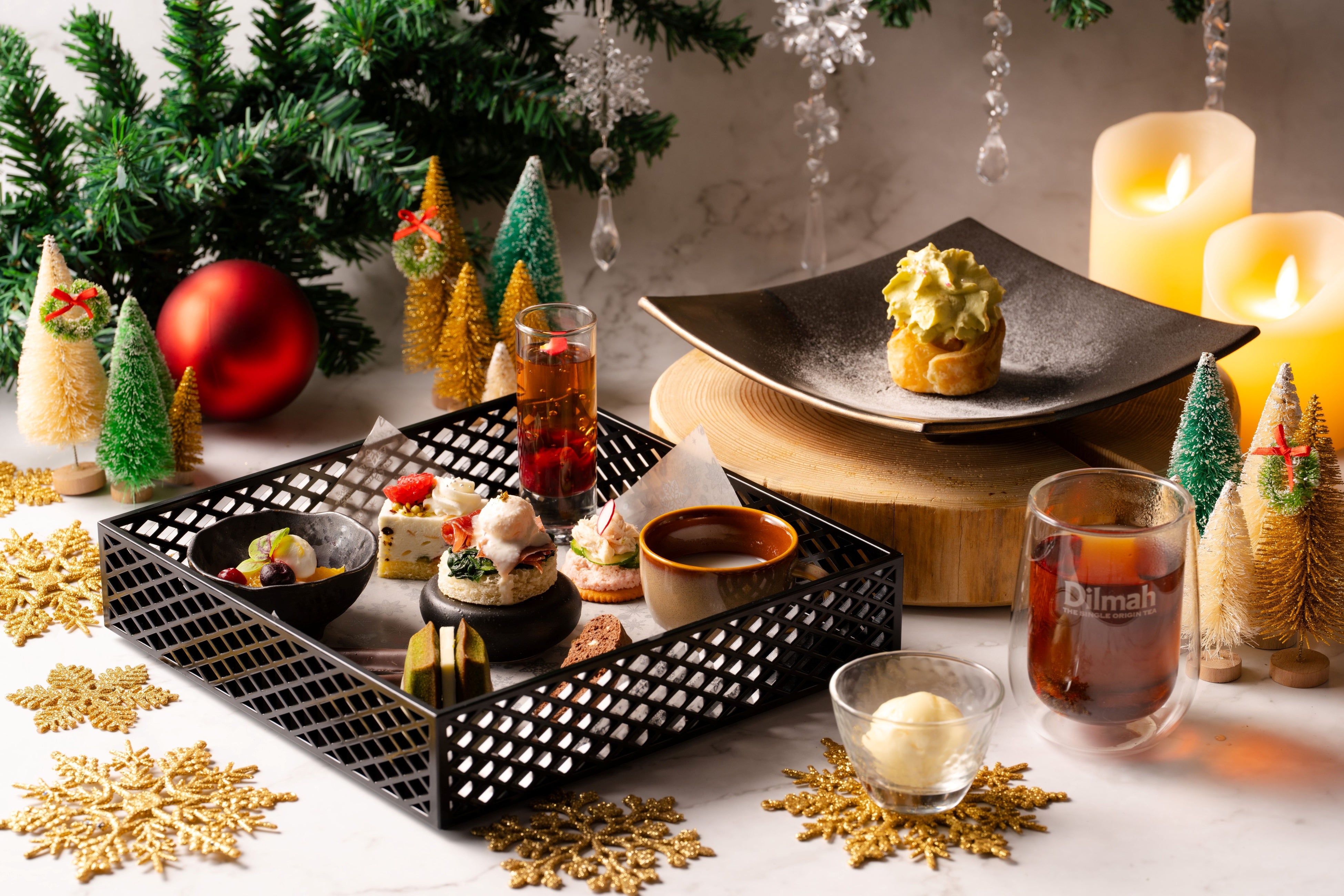 目の前で完成する”ツリーアップルパイ”が登場 京都食材を楽しむアフタヌーンティー「雪降る京からの贈り物」を11月14日より販売
