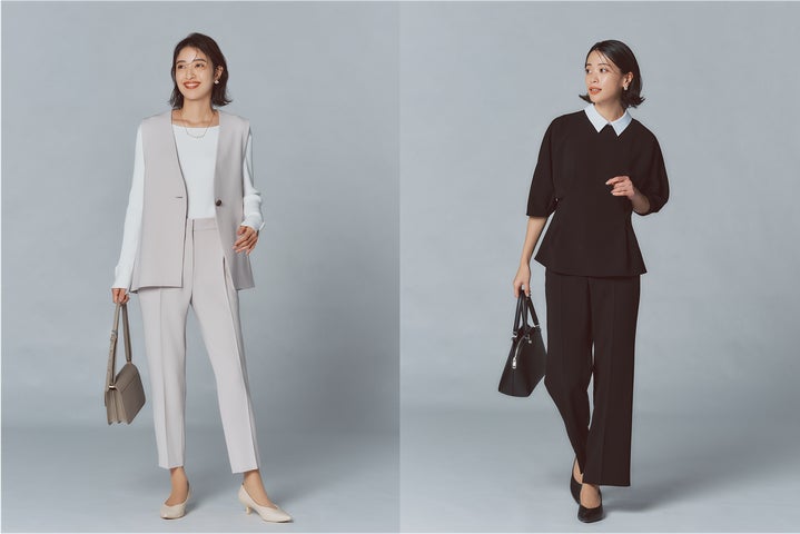 2024ss PLST トリアセブレンド セットアップ 洗える ストレッチ 美品 134893-36-