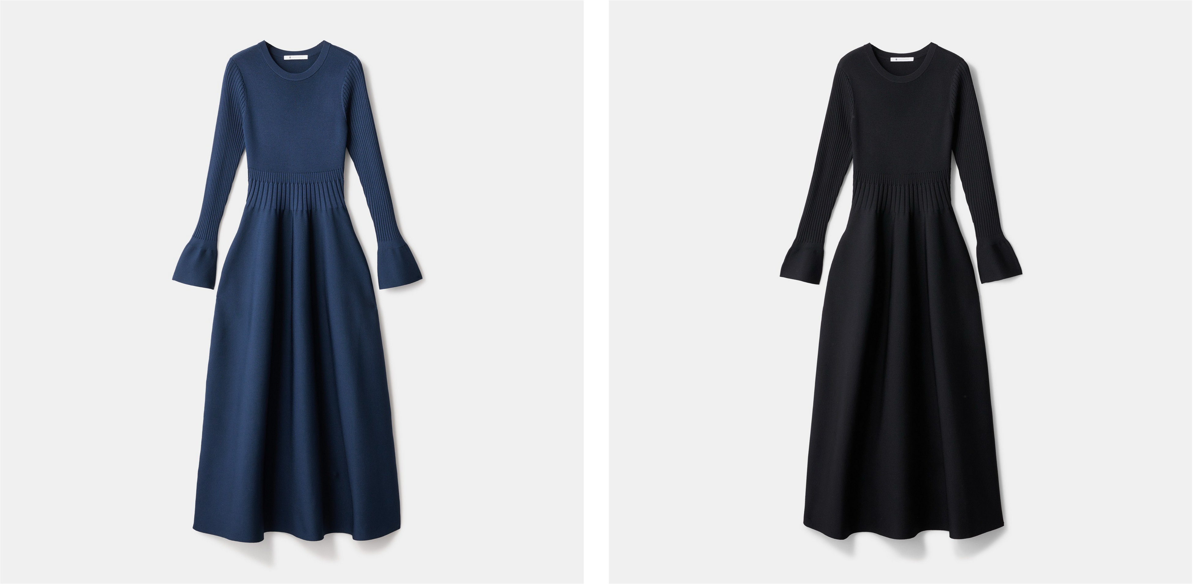 PLST HARUNOBU MURATA ニットフレアワンピース ハルノブムラタ」が