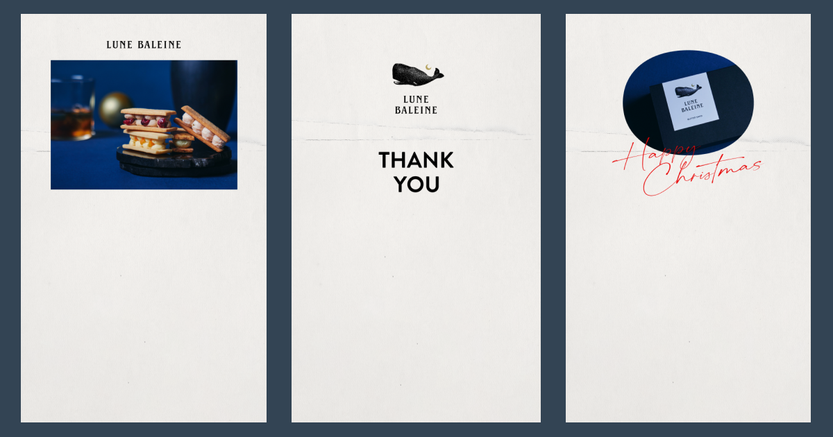 メッセージカードデザインより一部抜粋&nbsp; ※季節のイベントに合わせて限定デザインが登場します