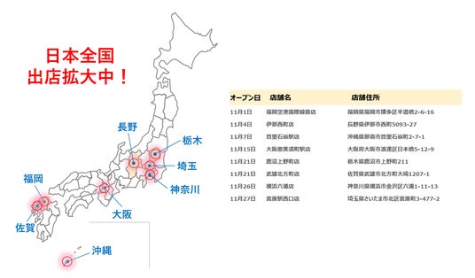 【11月速報】ニコニコレンタカー、8店舗が全国で一斉OPEN! 【11月速報】ニコニコレンタカー、8店舗が全国で一斉OPEN!