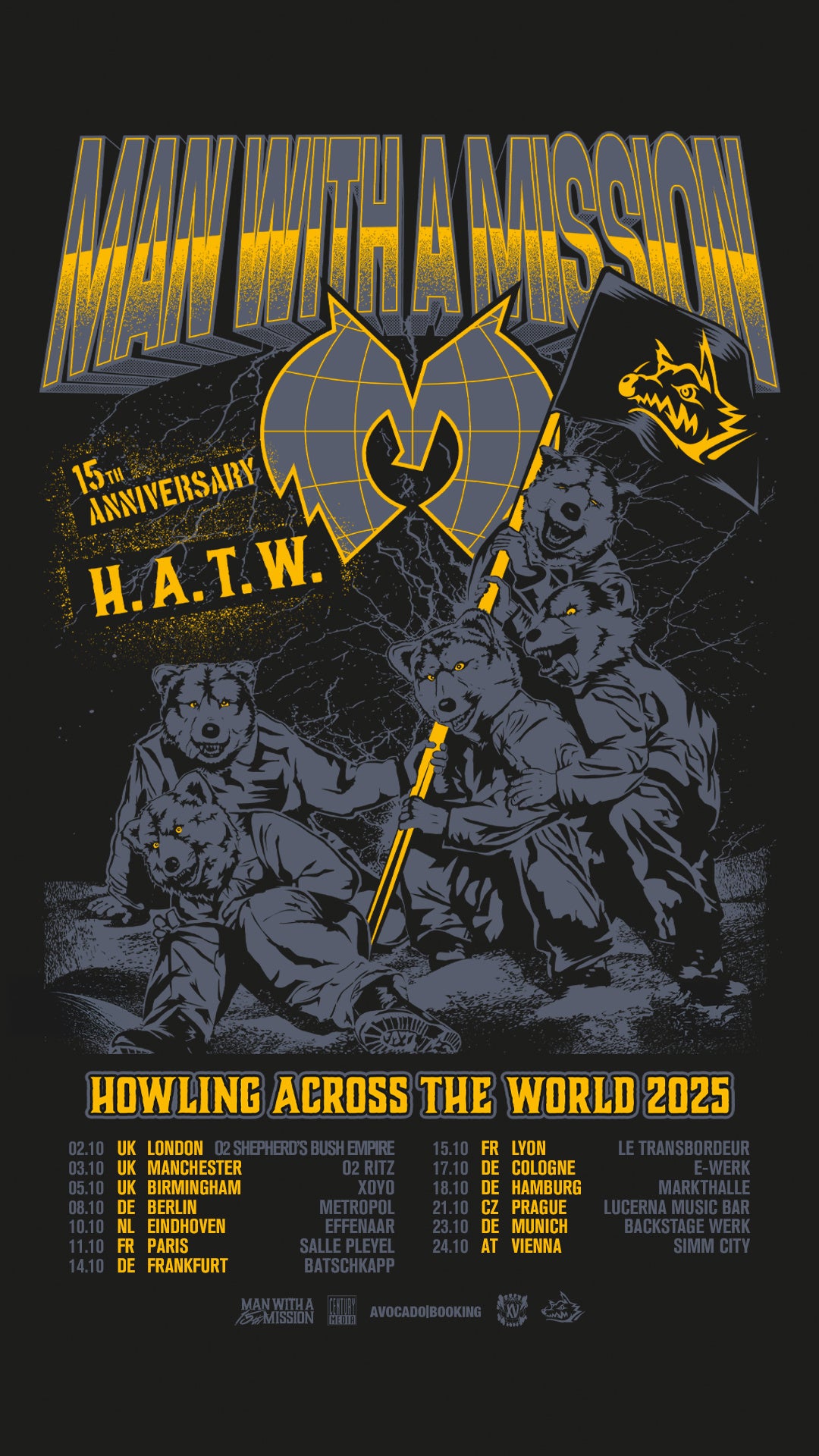 マンウィズ EUツアー サイン入り ポスター 13546-4472-