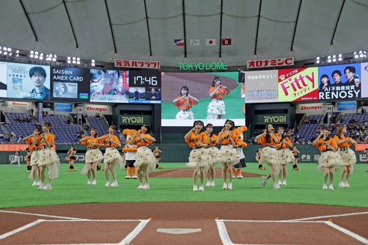 ≒JOY 「読売ジャイアンツ × 東京ヤクルトスワローズ オープン戦」にて登場! ≒JOY 「読売ジャイアンツ × 東京ヤクルトスワローズ オープン戦」にて登場!