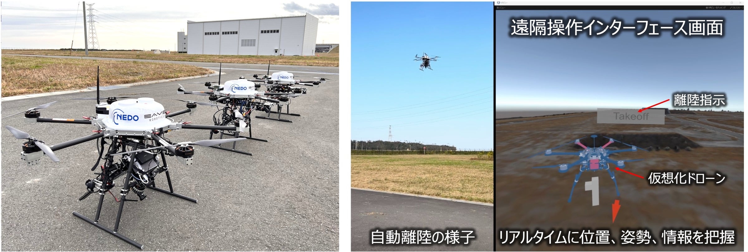 リモートでオペレーターが安全かつ迅速に現場の状況把握ができる革新的なドローン運用技術を開発しました | 国立研究開発法人新エネルギー・産業技術総合開発機構のプレスリリース