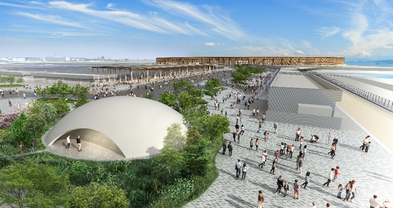 図7　大阪・関西万博会場におけるCUCO-SUICOMドーム外観（イメージ）