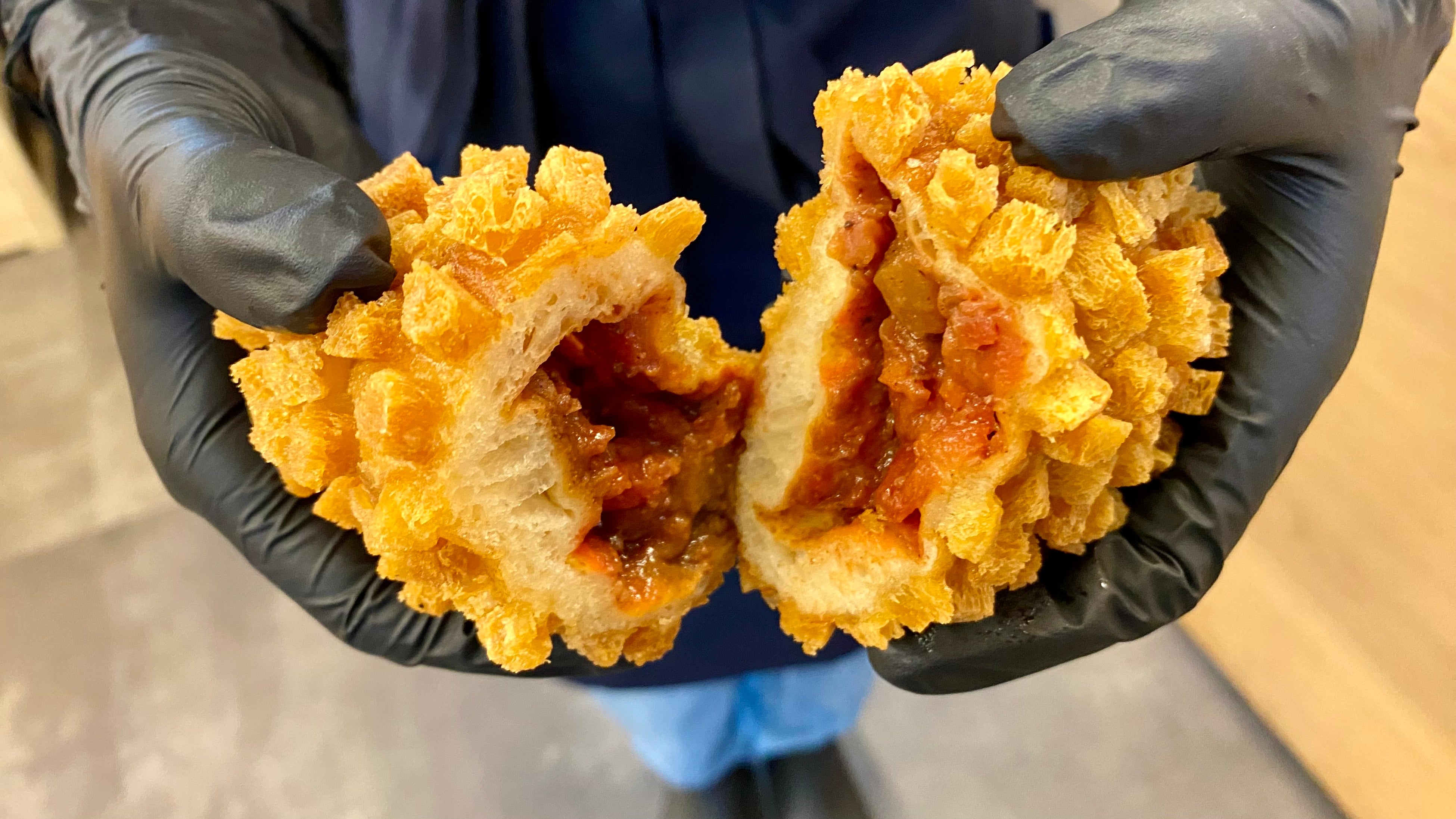 ザックザクカレーパン福神漬け