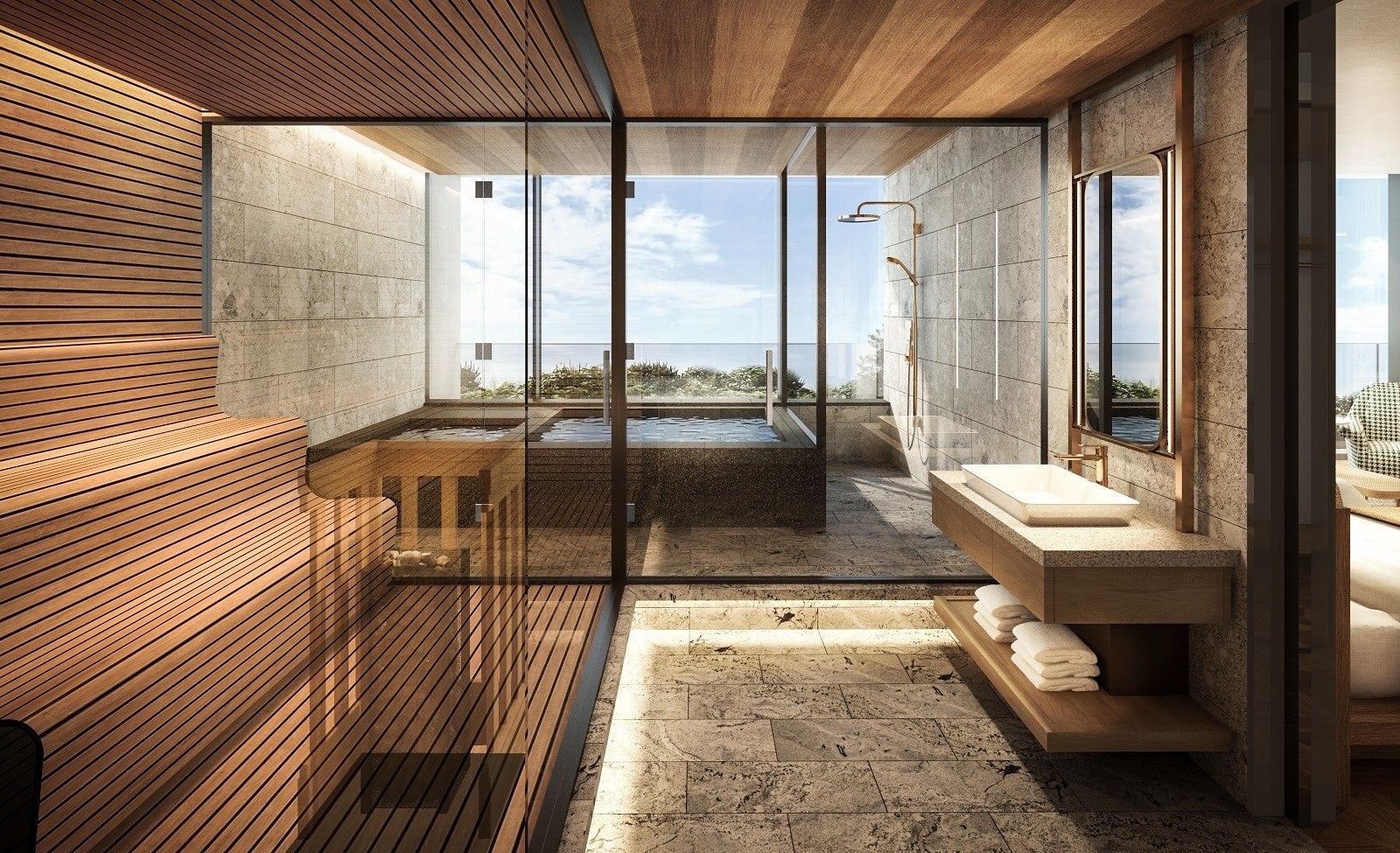 ユーフォリアスイート：サウナ（完成予想）