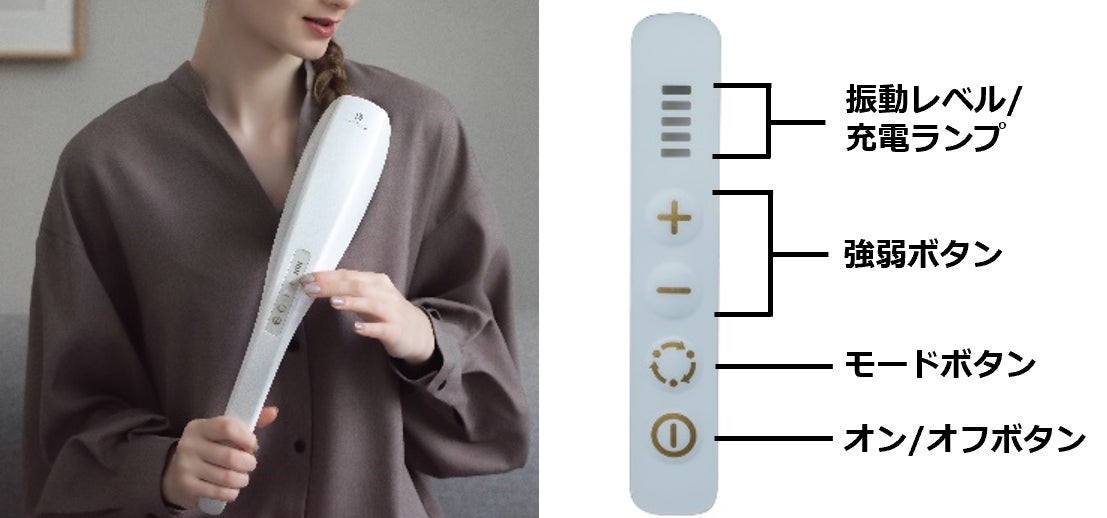 軽量コードレスで肩甲骨まで届くマッサージを ドクターエア【3D