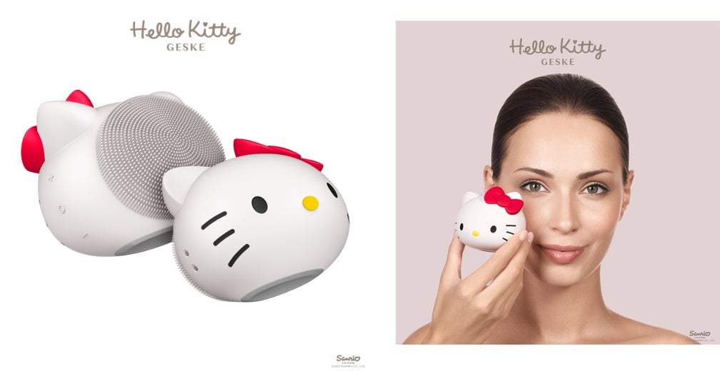 【新品・美品】GESKE 多機能美顔器 9点セット ハローキティ ハローキティシリーズ登場!ドイツ生まれの美容ツール【GESKE