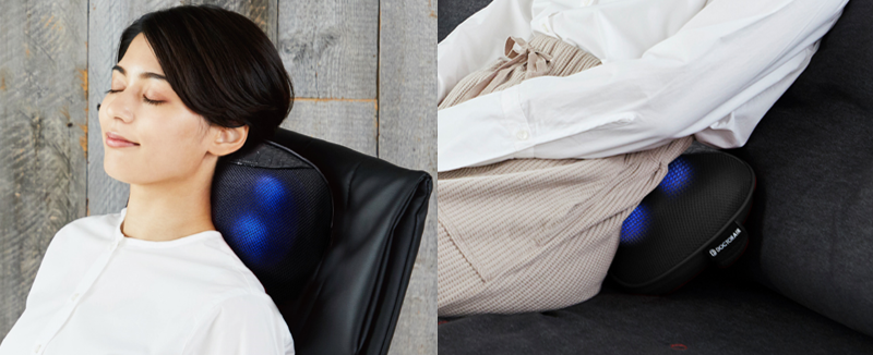 大人気ピロー型マッサージ器にニューデザインが登場！【3Dマッサージ
