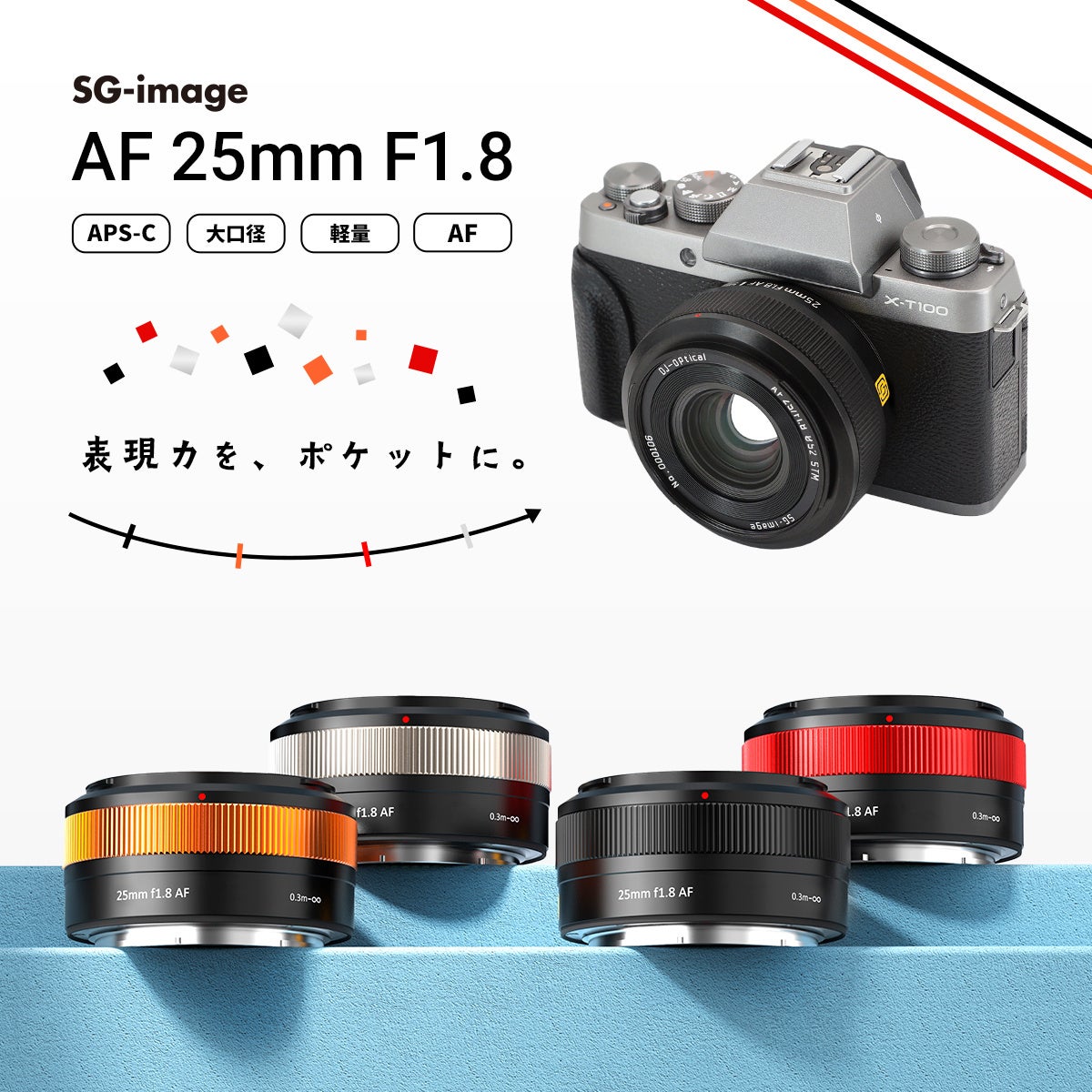 デザインをリニューアルした「Type II」モデル APS-C用大口径広角