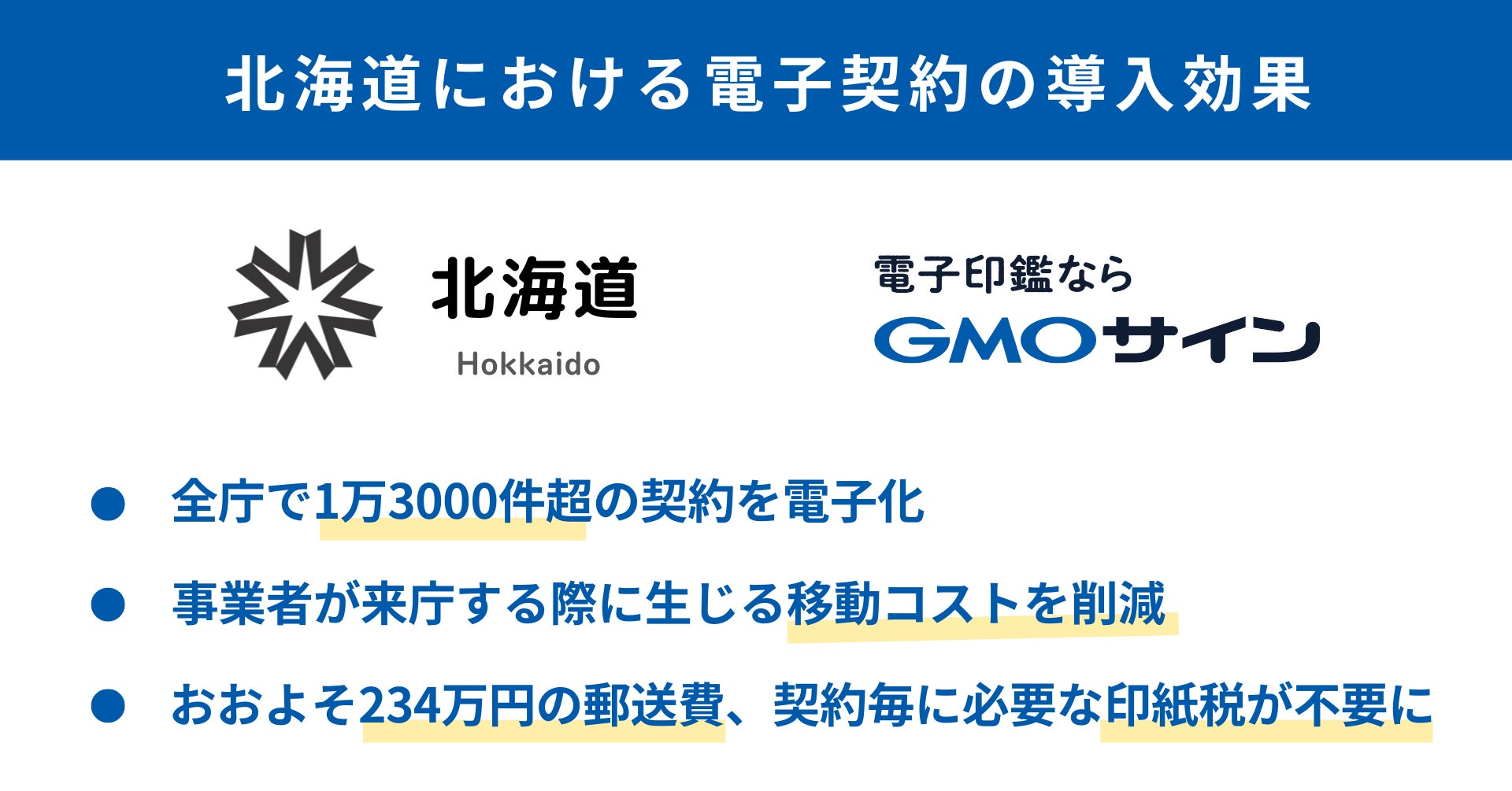 北海道庁、日本一広い自治体ならではの悩み“庁舎の遠さ”を「GMOサイン」で解決【GMOグローバルサイン・HD】