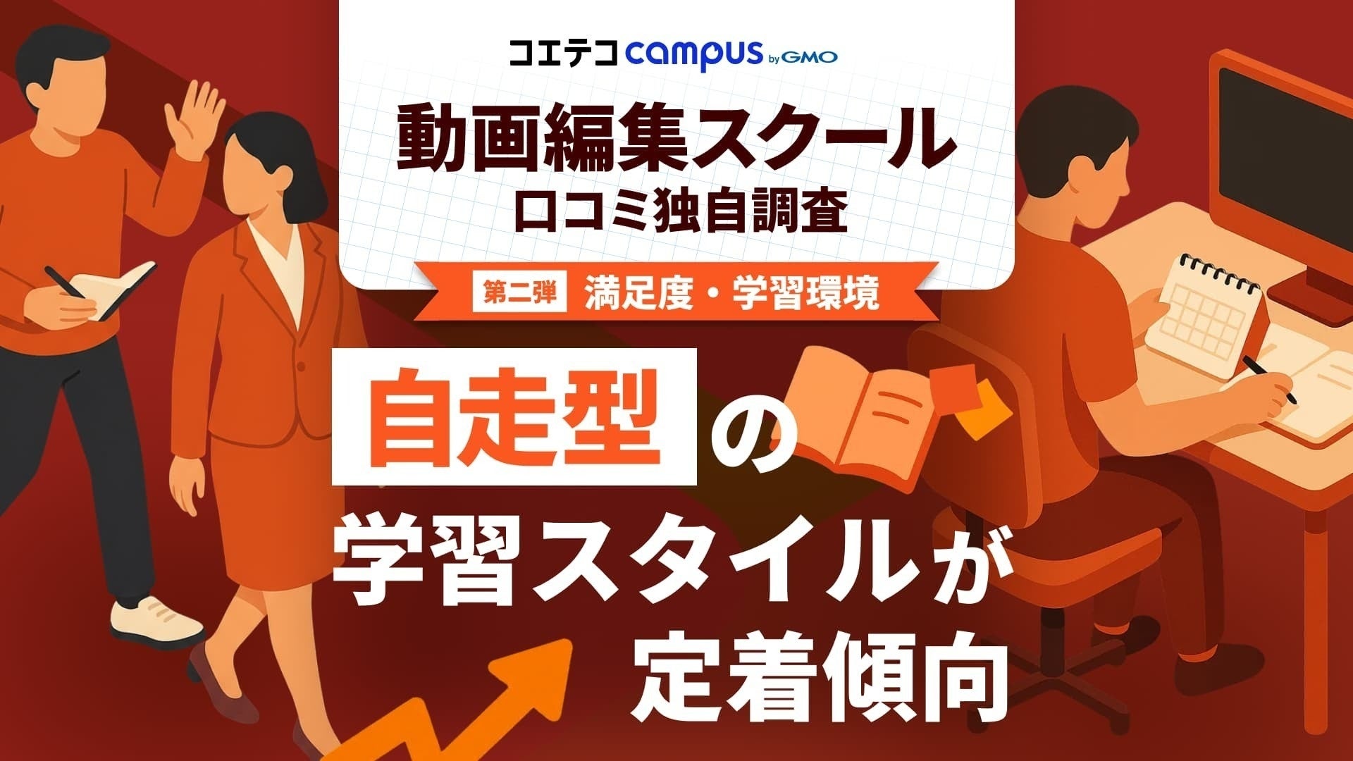 動画編集スクールでの学びの主流は“主体的スキルアップ”、自走型の学習スタイルが定着傾向に【GMOメディア】