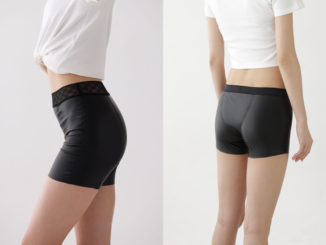 左）レースタイプ　右）ボクサータイプ（どちらもカラーはブラック）