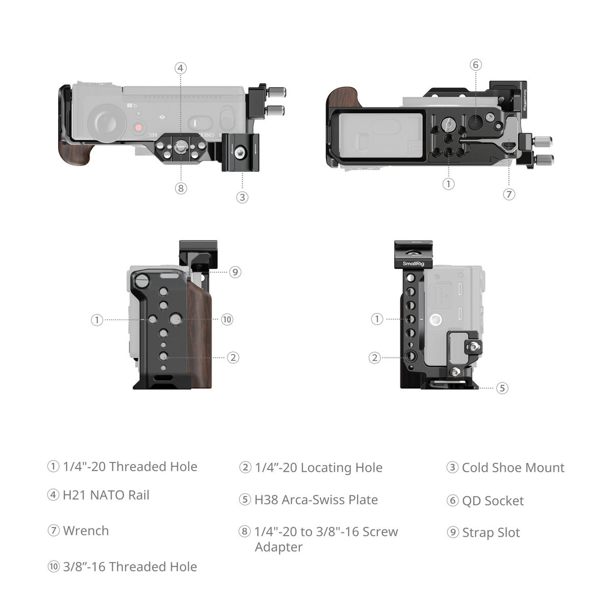 SmallRig、Sigma FP2専用ケージとL型プレートを発表 木製グリップを内蔵し保護と拡張に対応