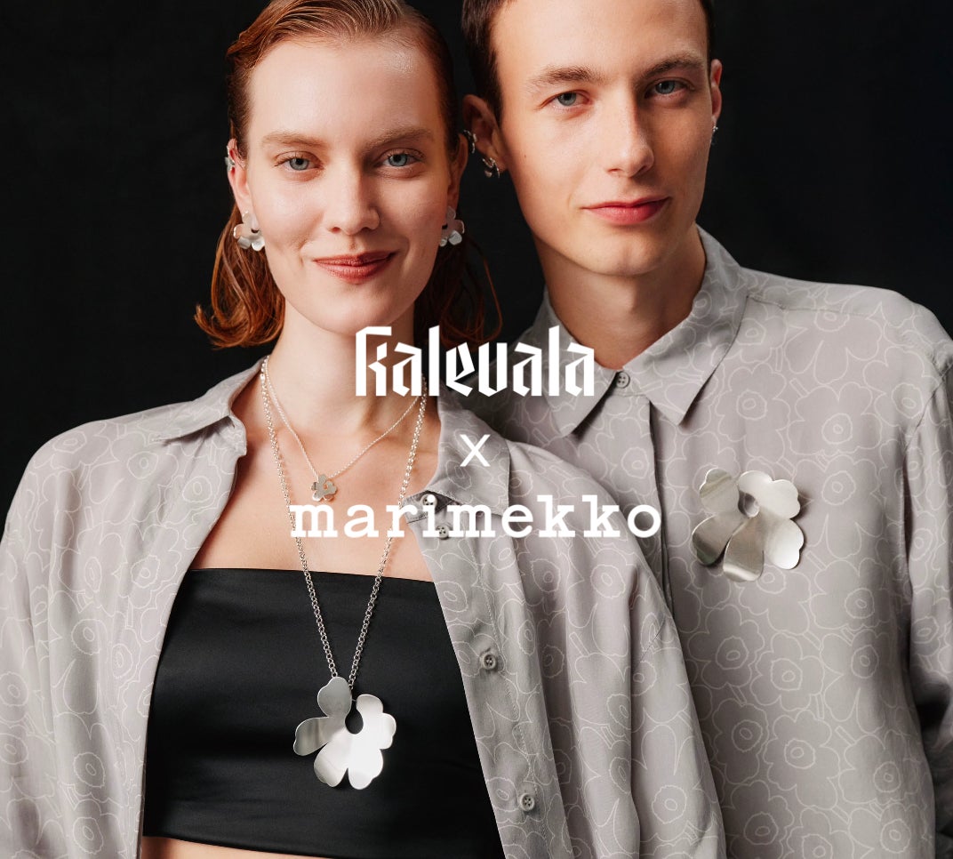KALEVALA × MARIMEKKO」ジュエリーコラボレーションが拡大!シルバー KALEVALA × MARIMEKKO」ジュエリーコラボレーションが拡大!シルバー