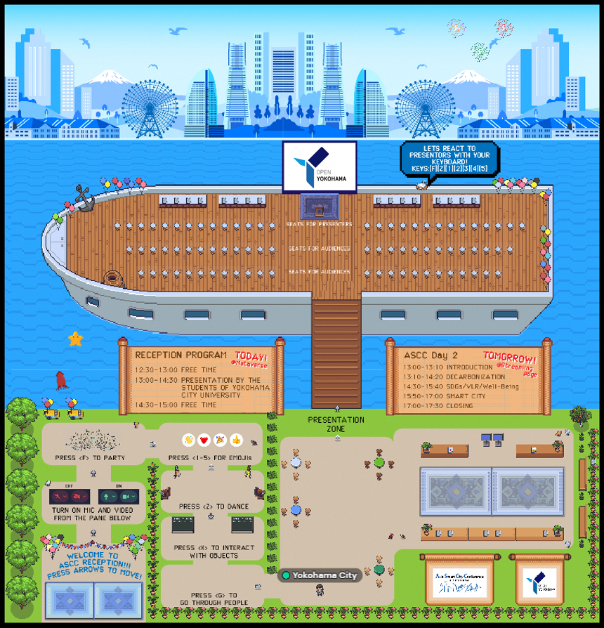 メタバースを活用したレセプション ※イメージ図
