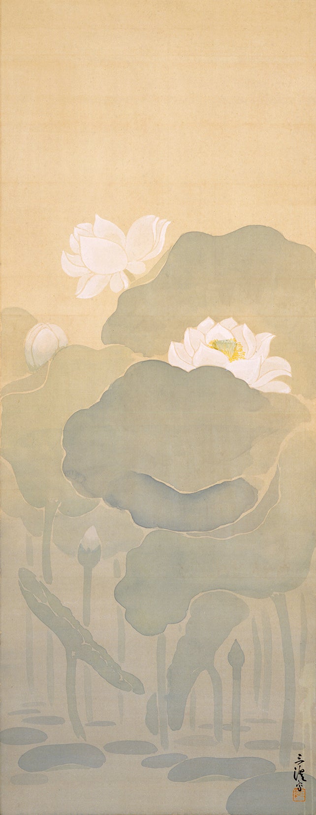 原三溪「蓮華図」（1937）