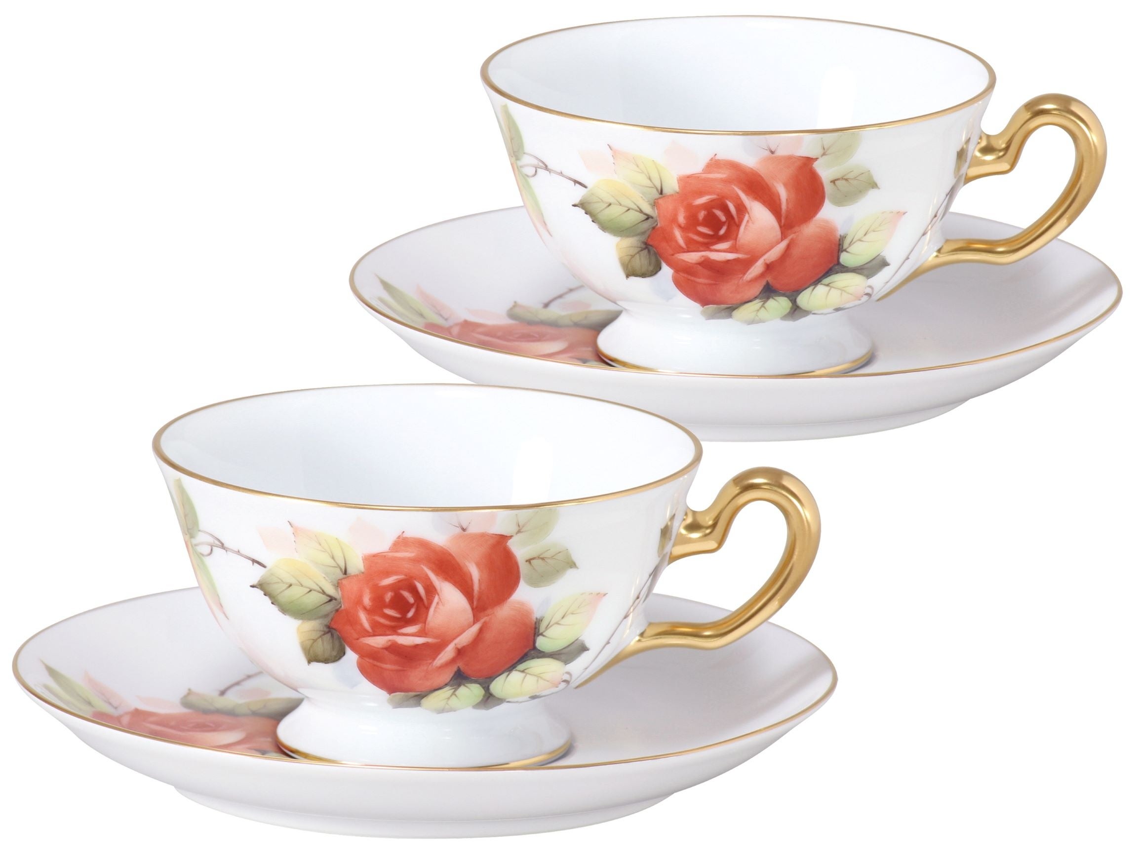 大倉陶園手書きカップ＆ソーサーセット