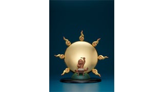 「日輪坊」 檜・漆・顔料 H180×W208×D86mm