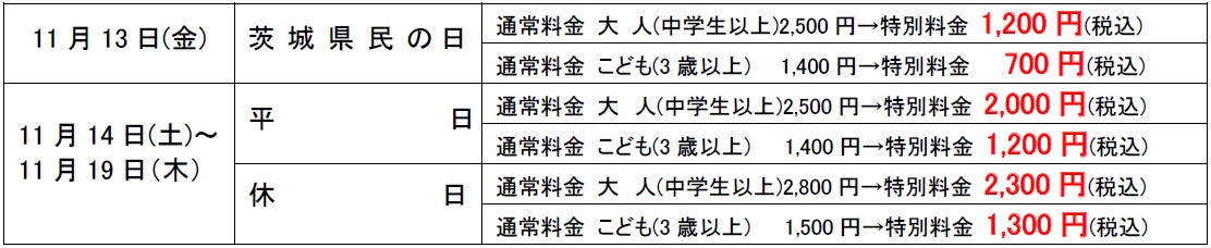 11月13日は「茨城県民の日」 箱根小涌園ユネッサンで茨城県民限定の「勝手に茨城県民割!」、当日は大人1,000円で入場