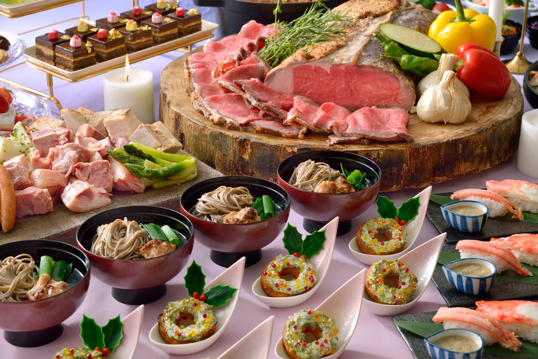 【ホテル椿山荘東京】美食の旅をテーマに、伝統・人気メニューで1年を締めくくる「イヤーエンドディナービュッフェ ~森のオーロラと東京雲海~」11月20日よりスタート