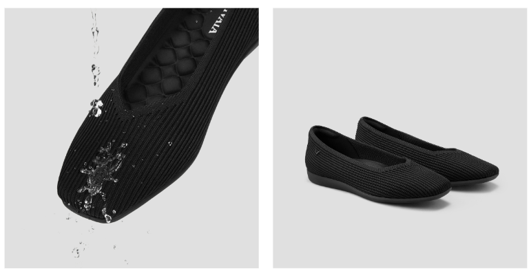 VIVAIA Margot Walker 超撥水スクエアトゥ フラット　39 Margot Walker 超撥水] スクエアトゥ 超軽量 厚底 フラット