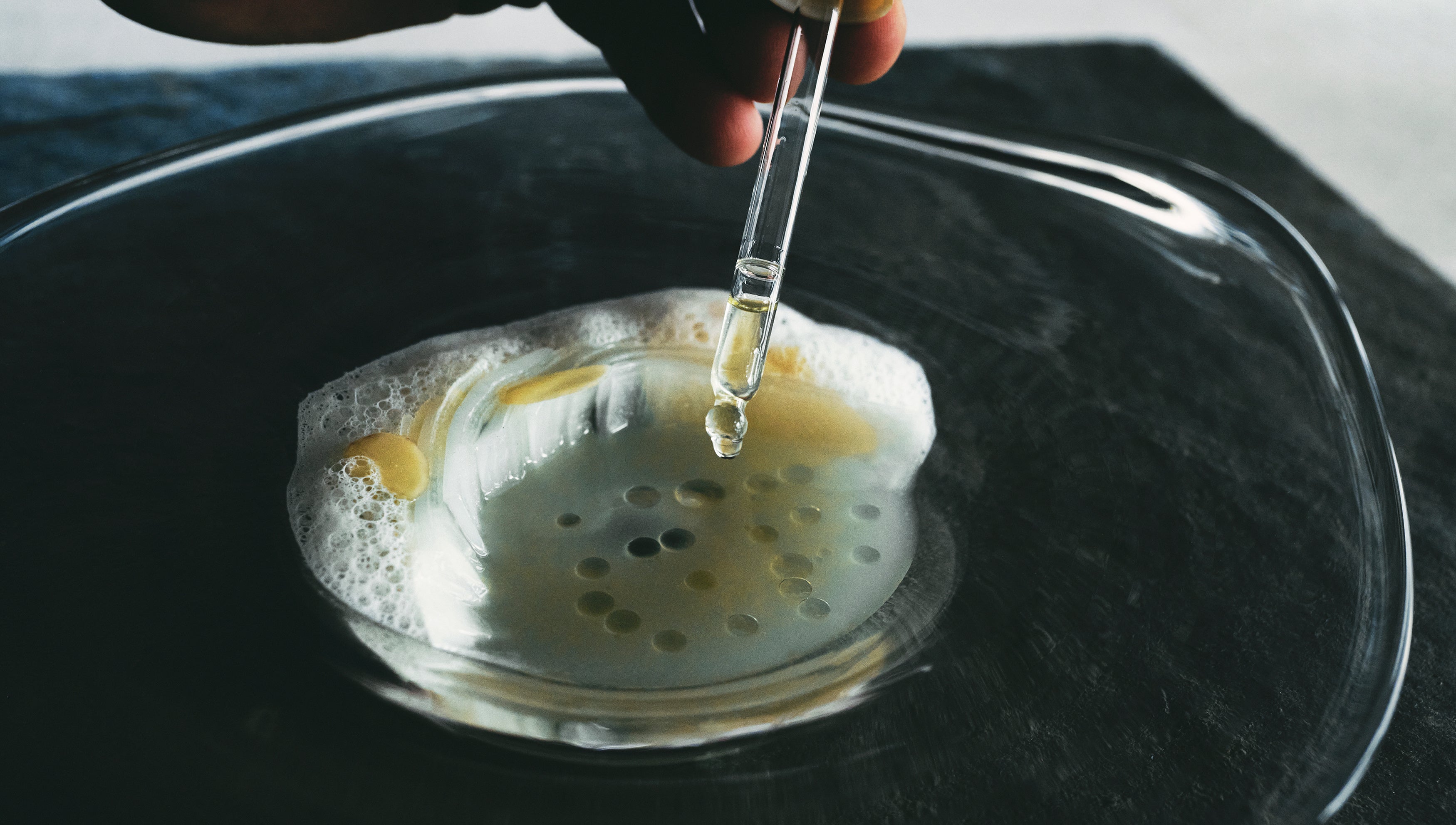 （料理の一例）大根 - ヤリイカ - 生ハムの出汁