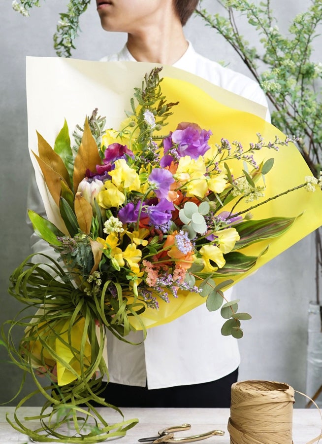 スイートピー 花束 パープル M