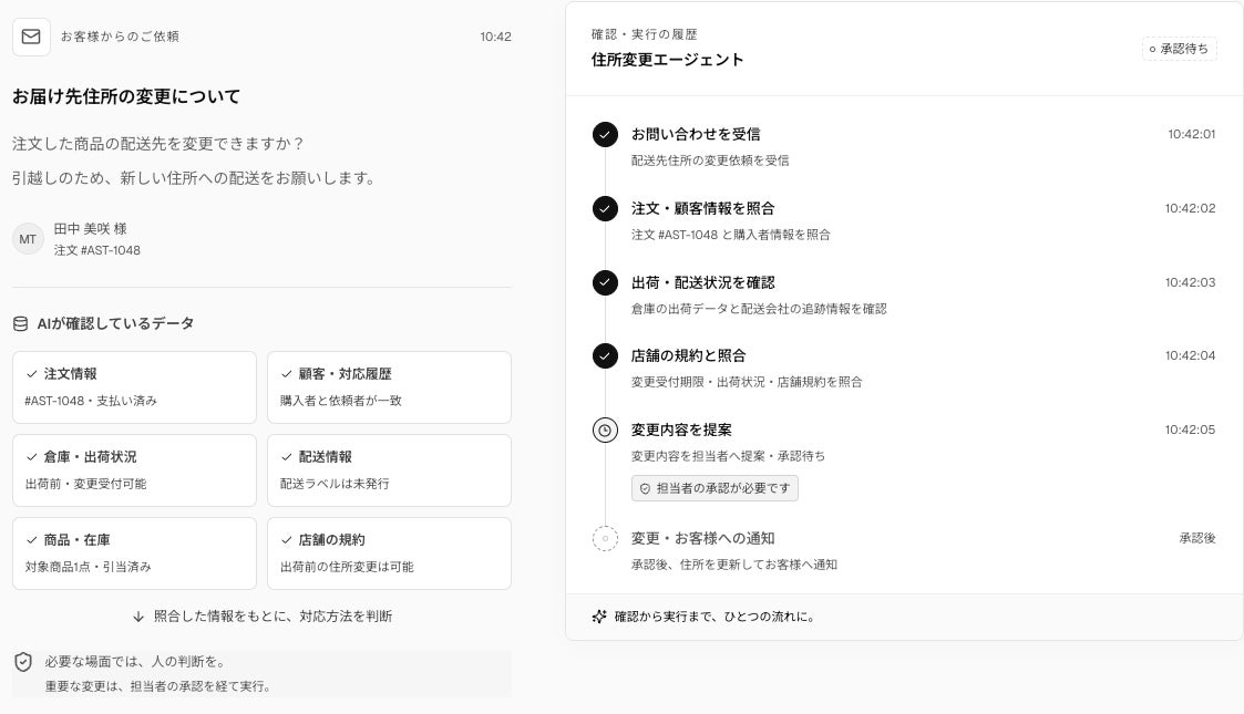 AIエージェントにチャットでEC業務を依頼できる「NAKATAKU」、先行導入受付を開始