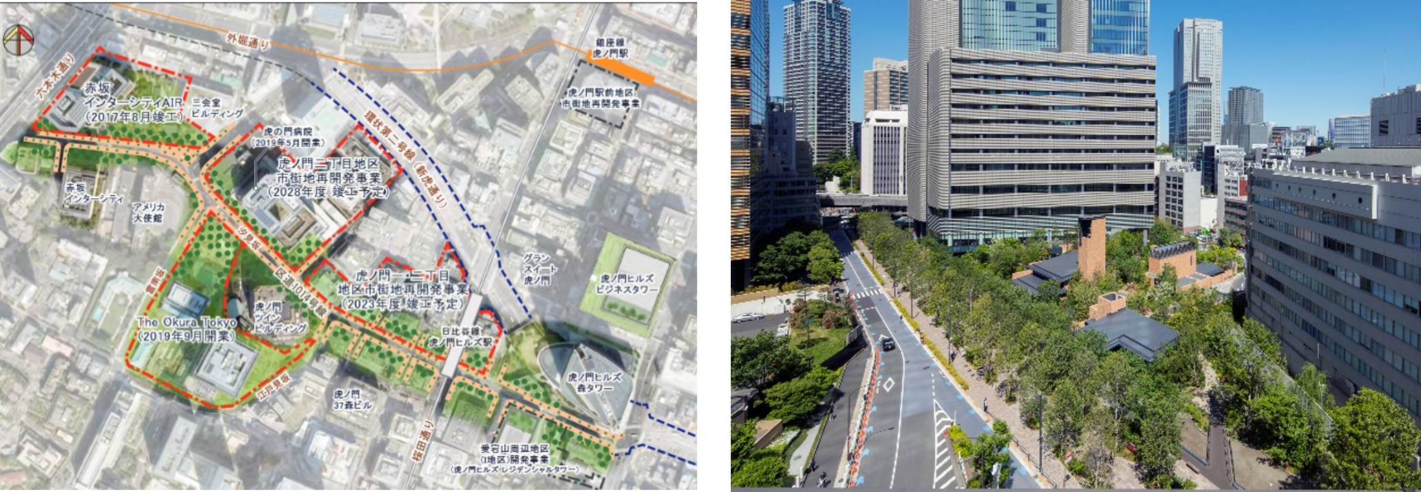 ◆ 赤坂エリア　「赤坂・虎ノ門緑道構想」