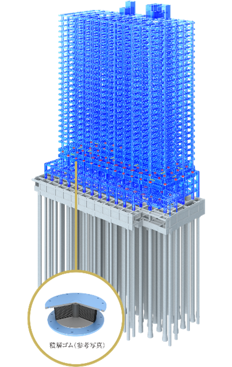 免震構造概念図