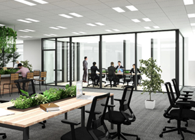 自然の風を窓から取り込める会議室イメージ （イーストタワー）