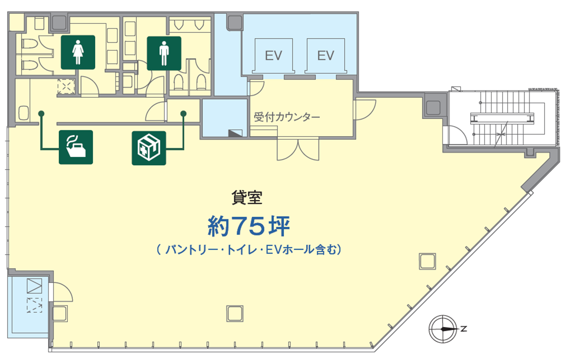 ▲基準階フロアプラン