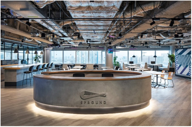 ▲インキュベーションオフィス「SPROUND」