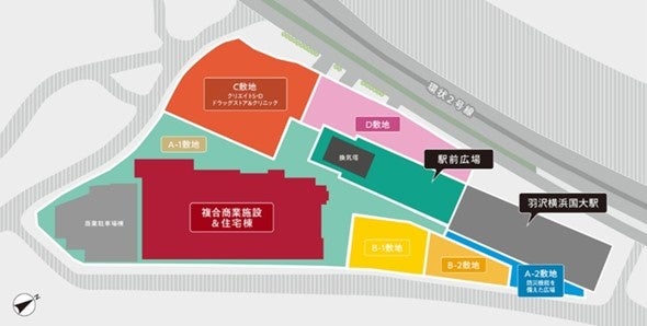 ※1 羽沢南二丁目地区計画 概念図