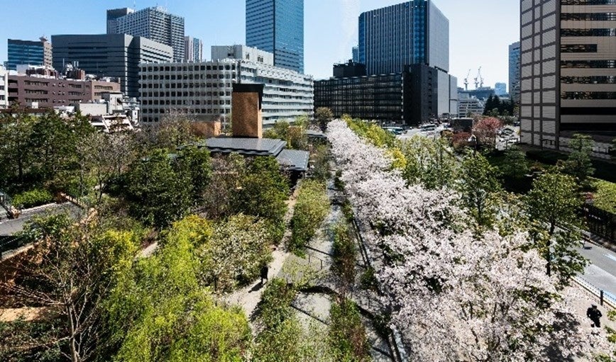 『赤坂インターシティAIR』緑地／赤坂・虎ノ門緑道