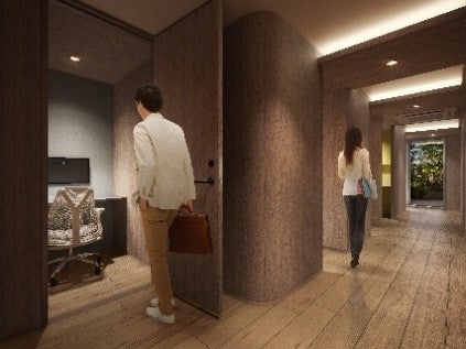 ▲パーソナルブース完成予想CG