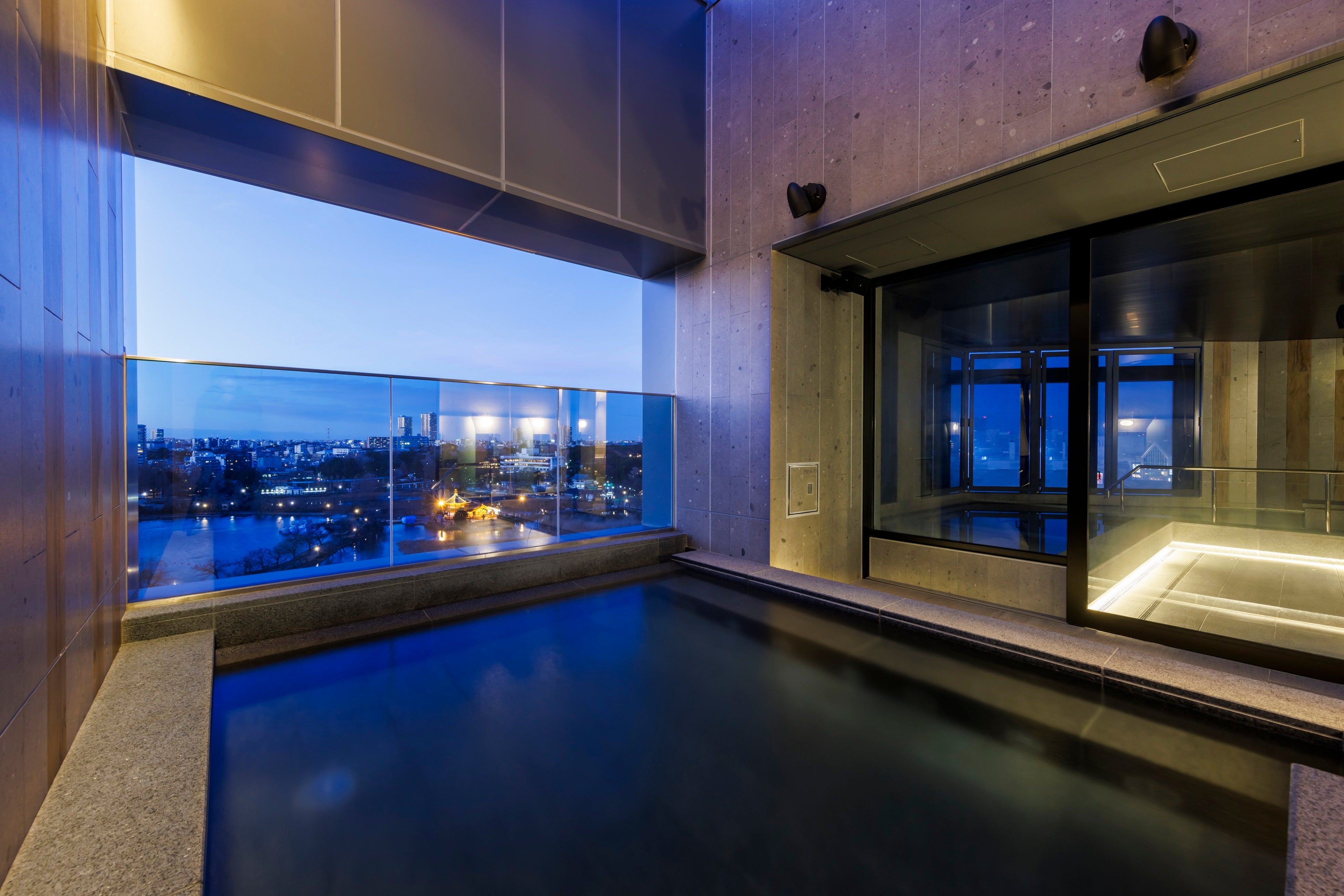 ▲大浴場露天風呂