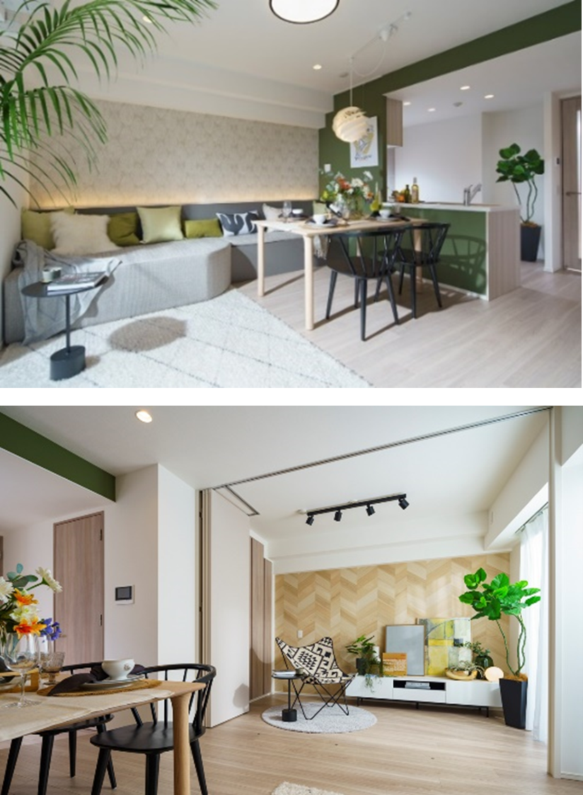 ▲棟内モデルルーム