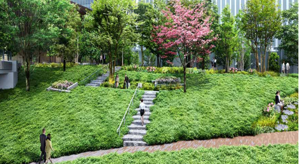 ■大使館前広場