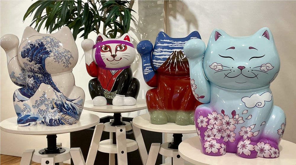 2月22日猫の日)世界中で人気の招き猫がアーティストトイ化した「願猫 2月22日猫の日)世界中で人気の招き猫がアーティストトイ化した「願猫