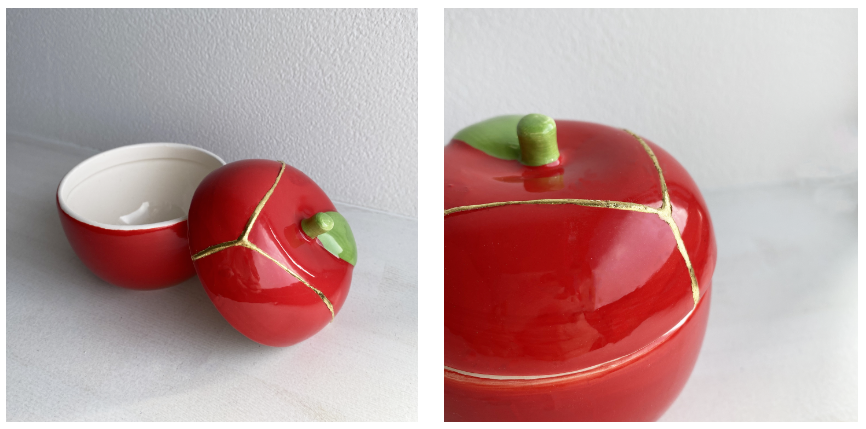 高砂箔 純銀台純金代用消金継ぎ