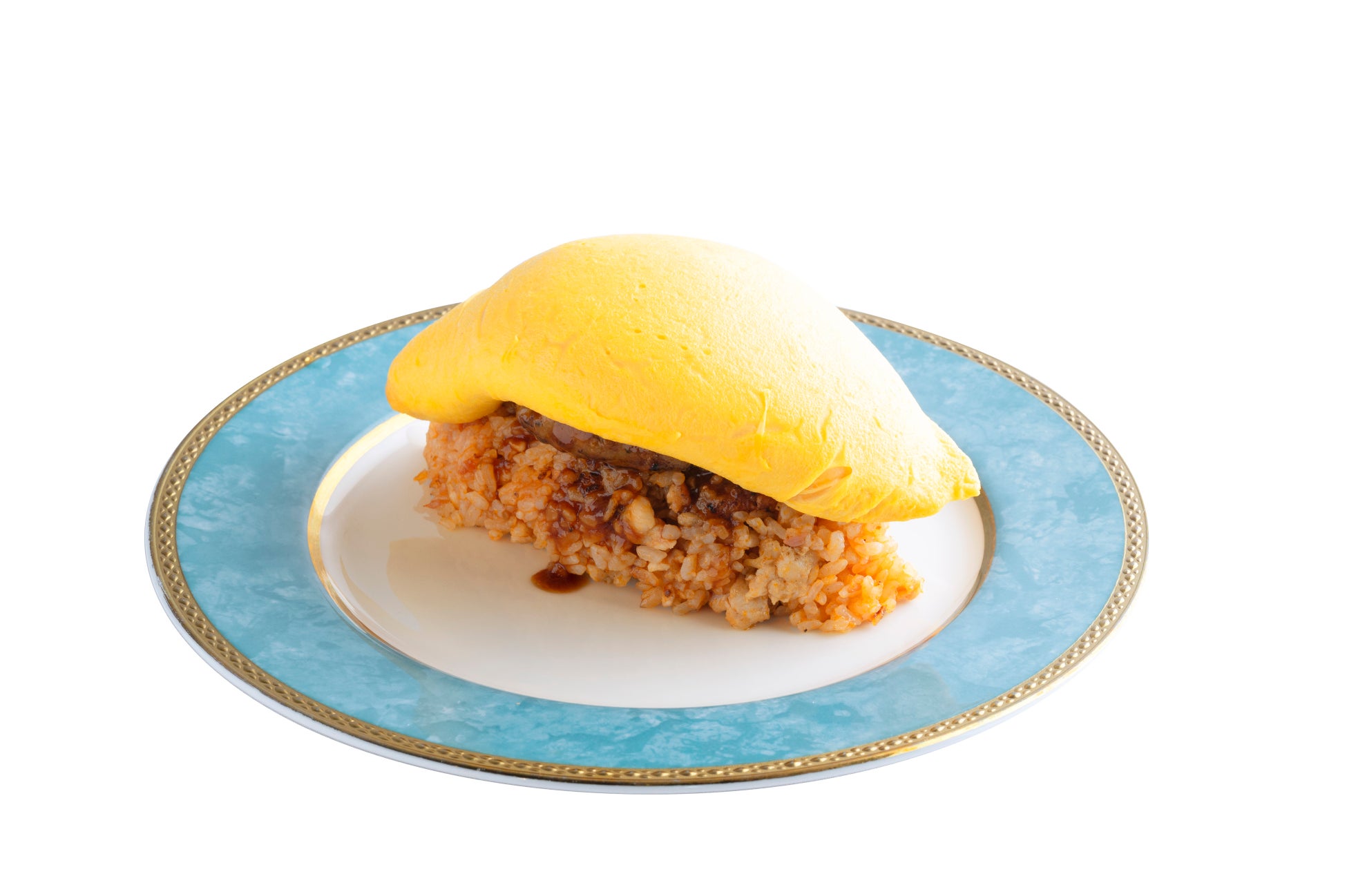 東海エリア代表 「とろ~り卵のオムライス さん太」の 「牛肉ハンバーグぱっかーんオムライス」