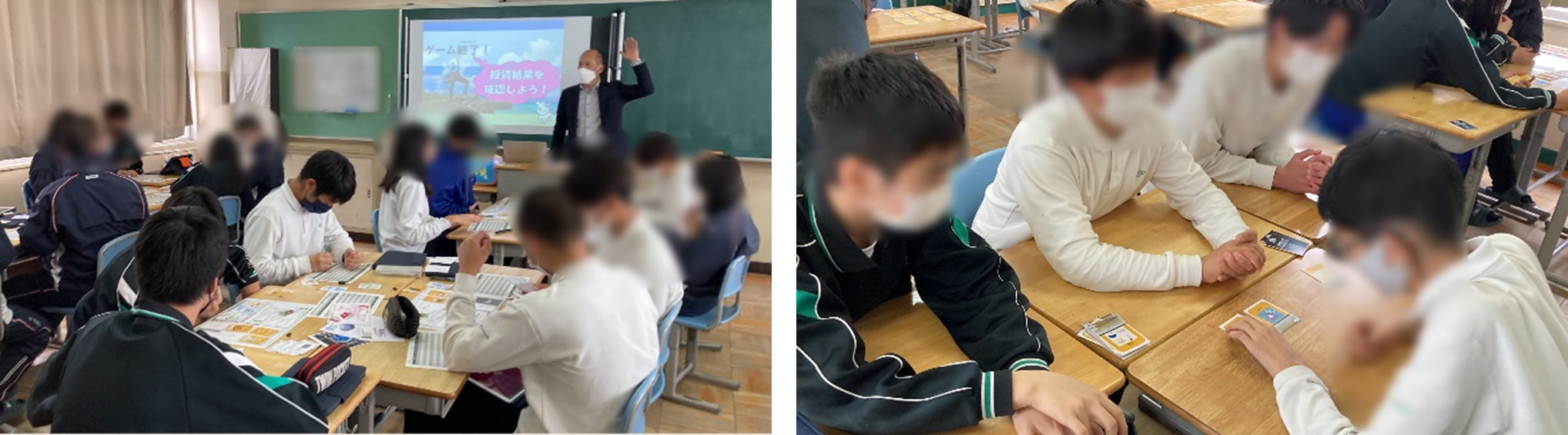 ▲写真は摂津市立第五中学校での授業実施時の様子