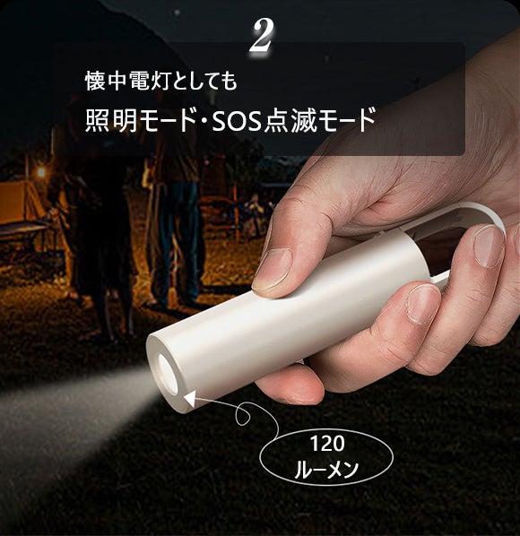 キャンプライト&スピーカー&懐中電灯&カラオケと1台4役の「LYD1」